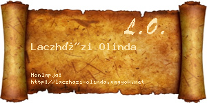 Laczházi Olinda névjegykártya