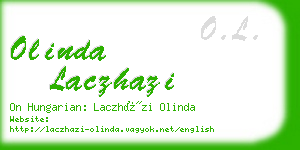 olinda laczhazi business card